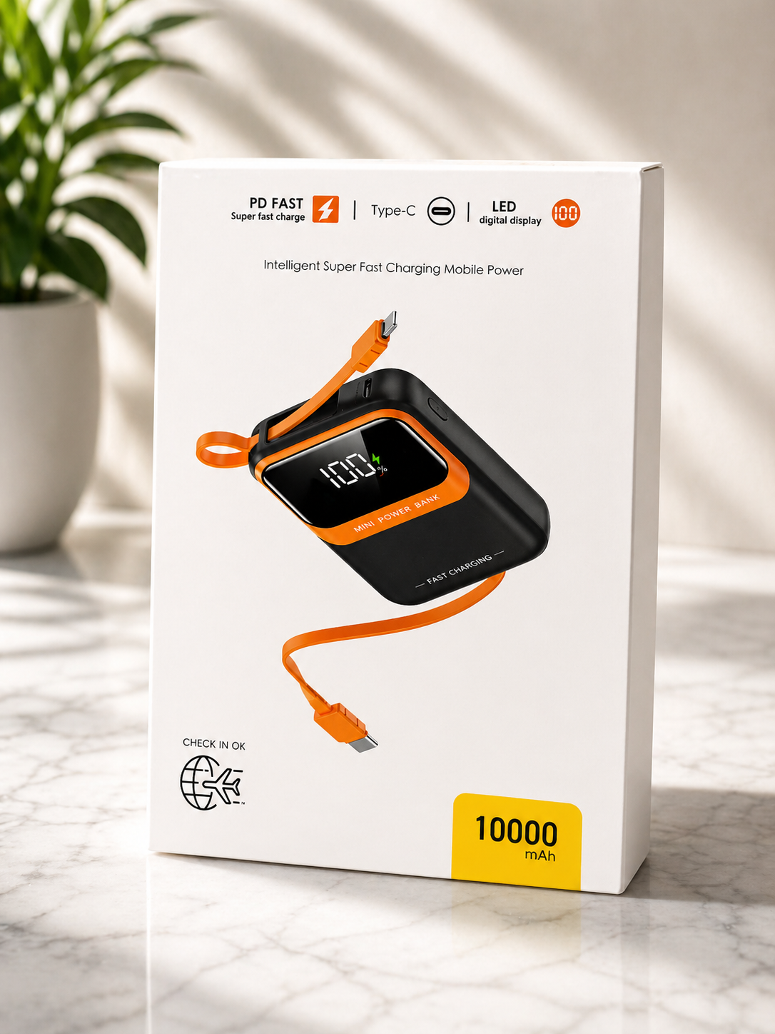 10000mAh Mini Power Bank